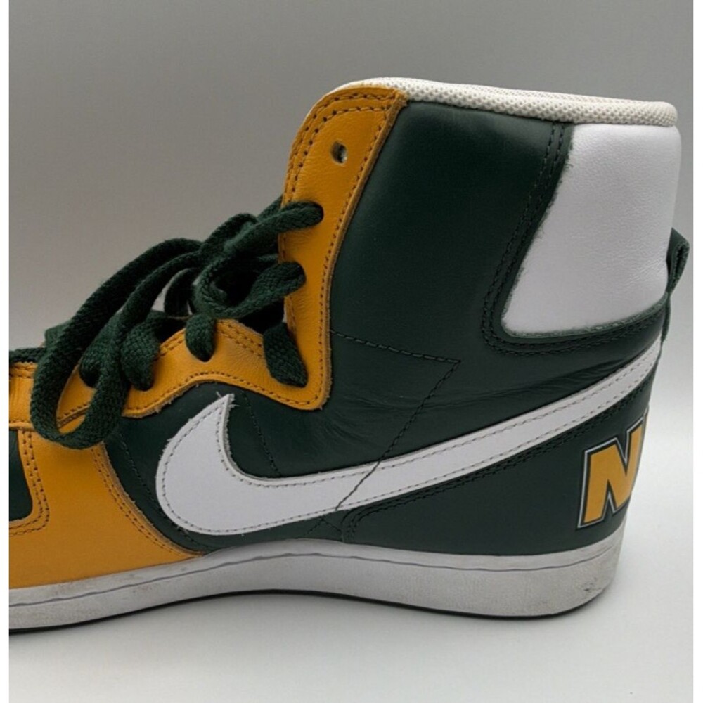 Nike High Top Sneakers Green Yellow White Men’s Size 10.5 FN4442-300 - Picture 9 of 11